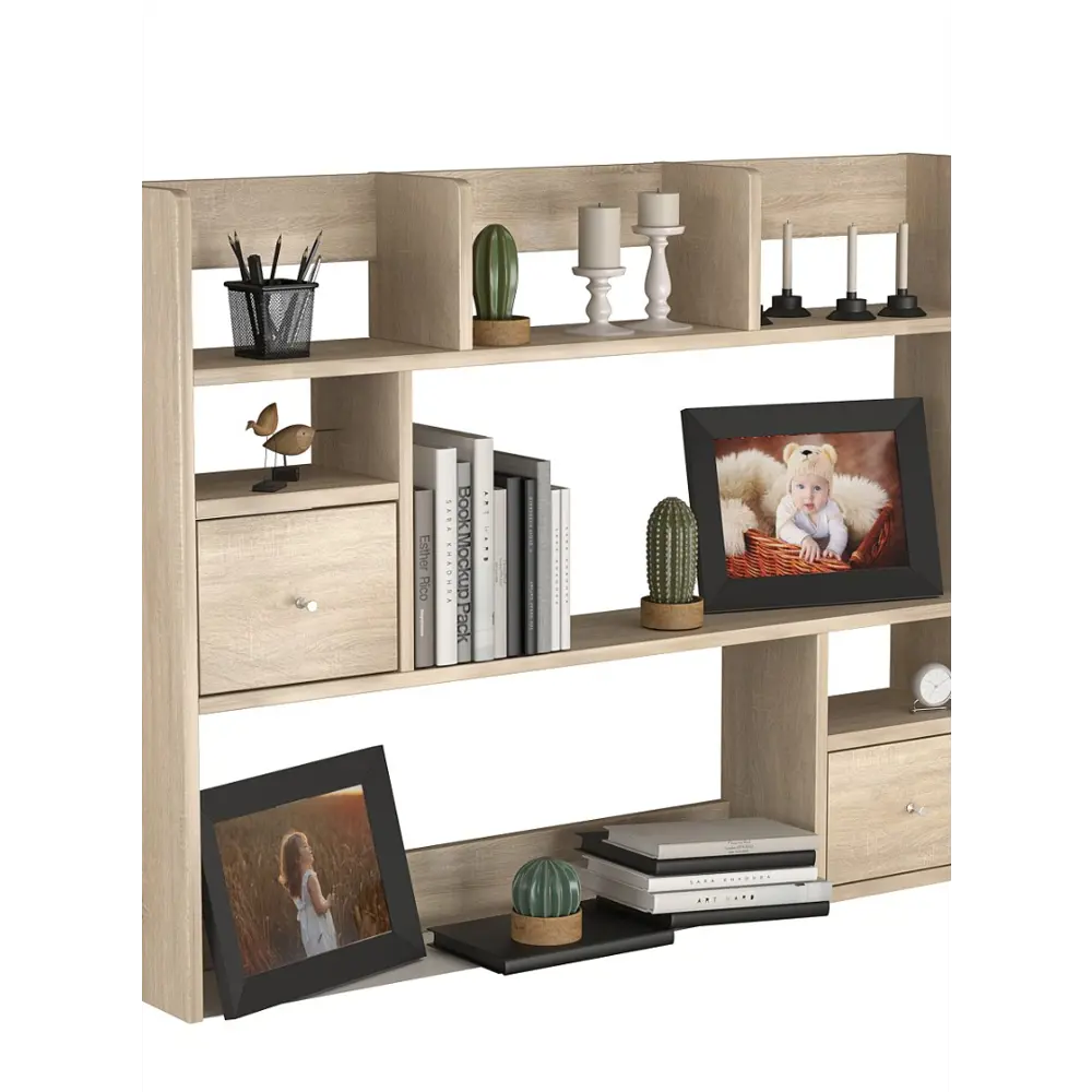 Фото 2 Полка настольная Вектор №37 103x18 см ЛДСП цвет антрацит