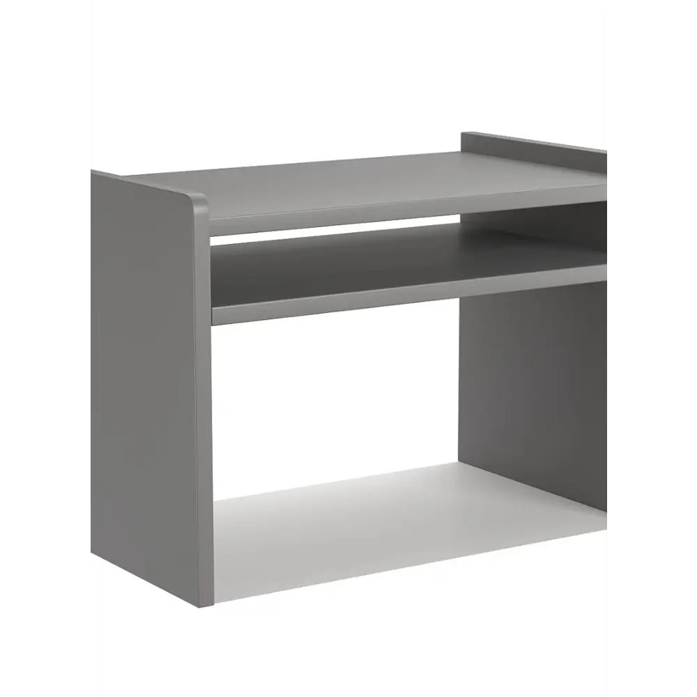 Фото Полка настольная Вектор №12 47x30 см ЛДСП цвет темно-серый