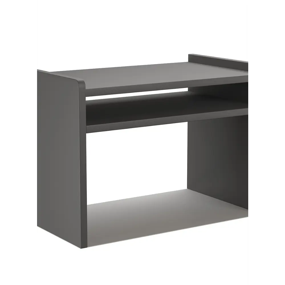 Фото Полка настольная Вектор №12 47x30 см ЛДСП цвет антрацит