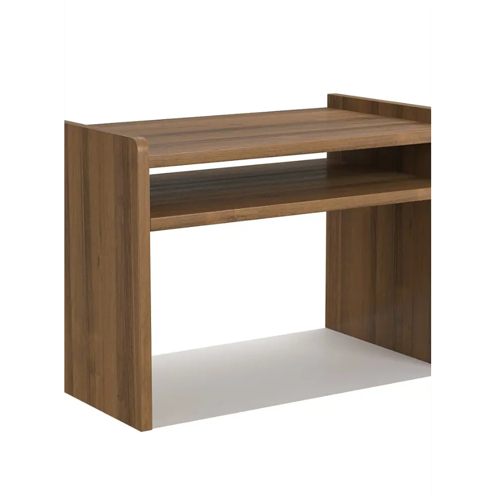 Фото Полка настольная Вектор №12 47x30 см ЛДСП цвет орех