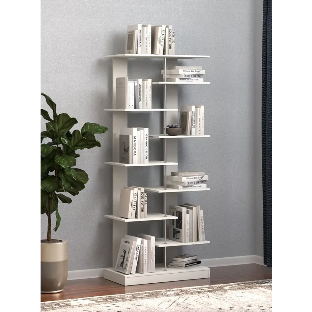 Фото 2 Стеллаж Куб №6 5 полок 90x210x45 см ЛДСП цвет белый Фото 2 Стеллаж Куб №6 5 полок 90x210x45 см ЛДСП цвет белый