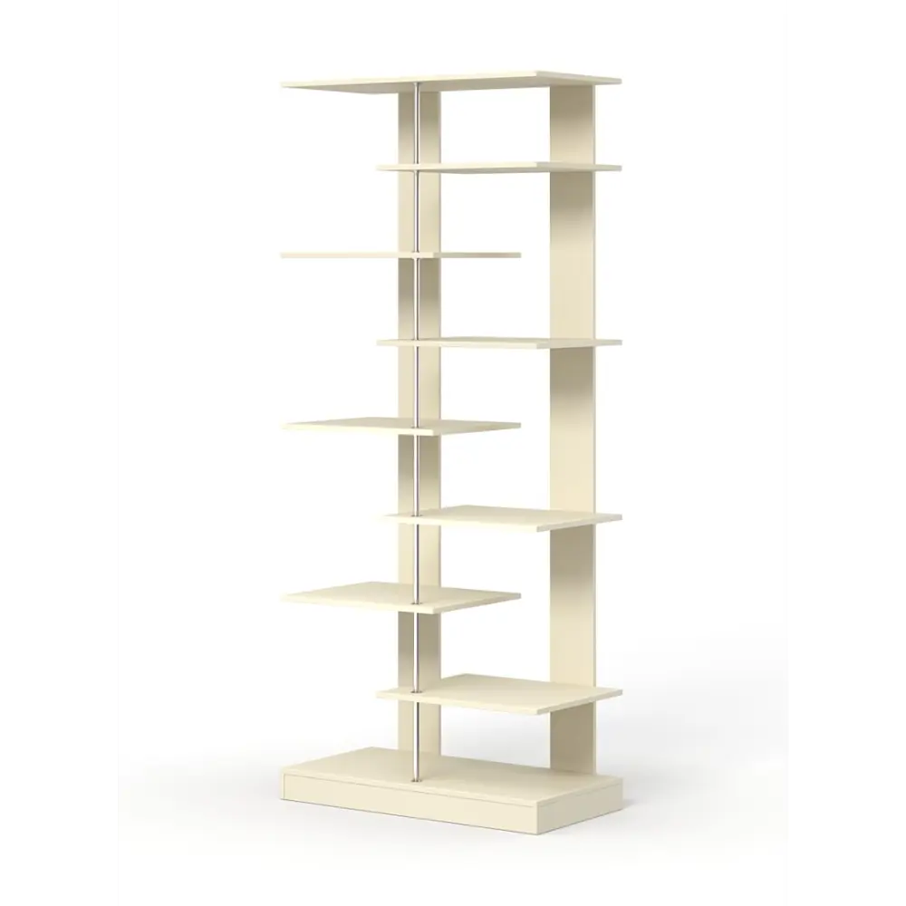 Фото Стеллаж Куб №6 5 полок 90x210x45 см ЛДСП цвет крем вайс
