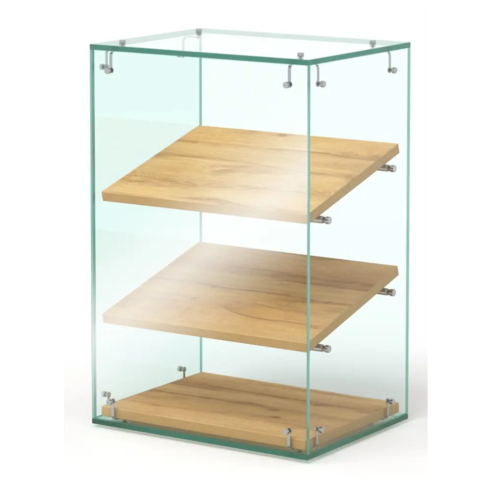 Фото Витрина Сладость №10Л-О для выпечки 40x60x30 см стекло цвет дуб золотистый