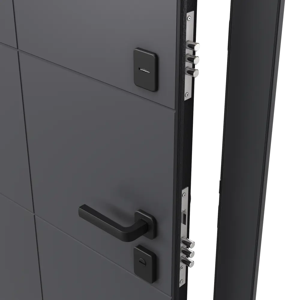 Фото 2 Дверь входная металлическая Гибсон 86x205 см левая скай беленый с зеркалом