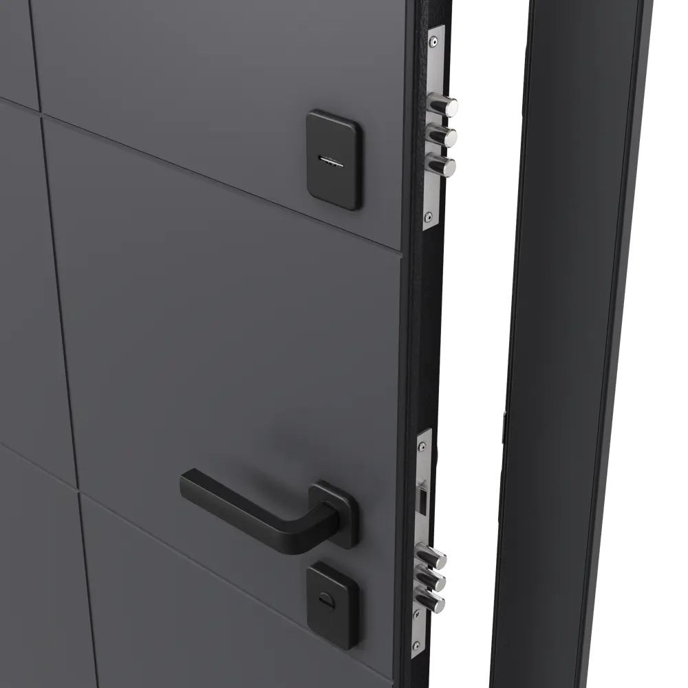 Фото 2 Дверь входная металлическая Гибсон 95x205 см левая скай беленый с зеркалом