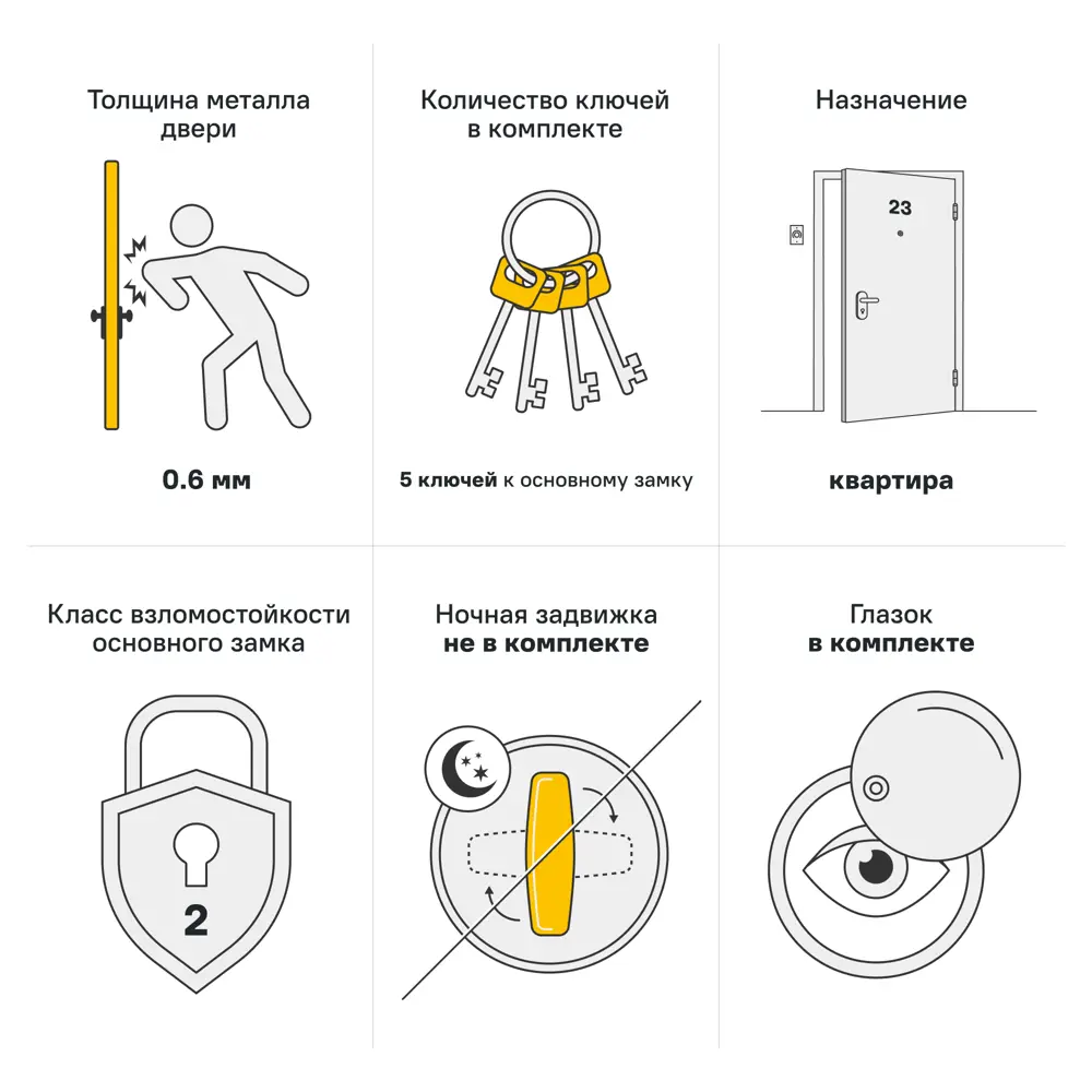 Фото 3 Дверь входная металлическая Спец Pro 86x206 см левая букле