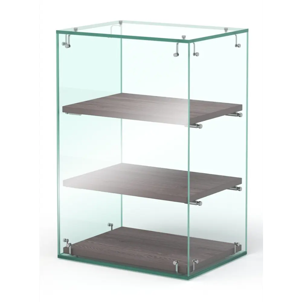 Фото Витрина Сладость №2-П для выпечки 90x90x30 см стекло цвет ясень анкор темный - u31105 Фото Витрина Сладость №2-П для выпечки 90x90x30 см стекло цвет ясень анкор темный - u31105