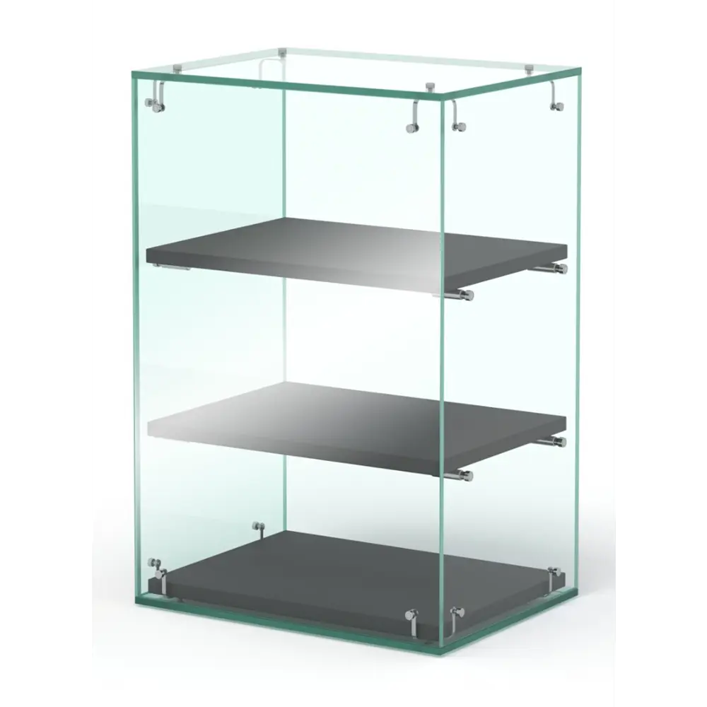 Фото Витрина Сладость №2-П для выпечки 90x90x30 см стекло цвет черный Фото Витрина Сладость №2-П для выпечки 90x90x30 см стекло цвет черный