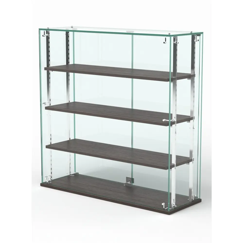 Фото Витрина Сладость №2А-РЕГ-П 90x90x30 см стекло цвет дуб венге Фото Витрина Сладость №2А-РЕГ-П 90x90x30 см стекло цвет дуб венге