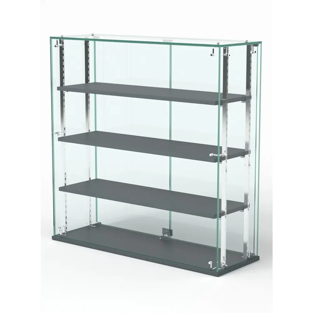 Фото Витрина Сладость №2А-РЕГ-П 90x90x30 см стекло цвет темно-серый