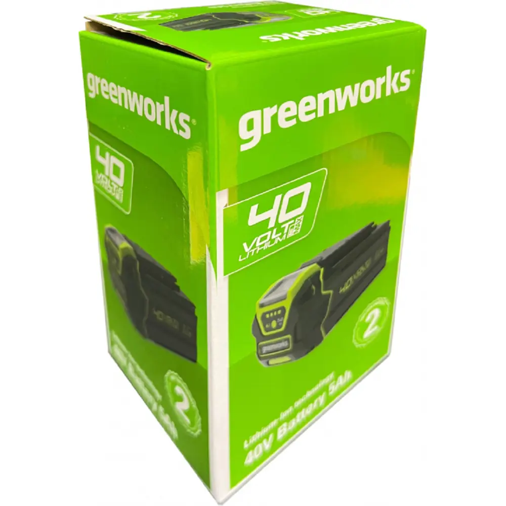 Фото 6 Аккумулятор Greenworks G40B5 40 В Li-Ion 5 Ач