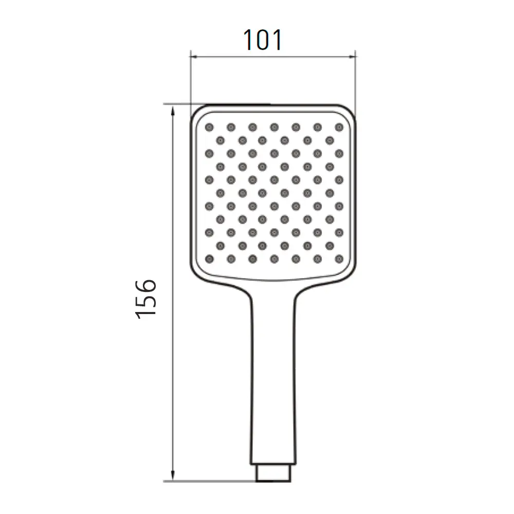 Фото 5 Лейка для душа Gross aqua GA1550 1 режимная цвет хром