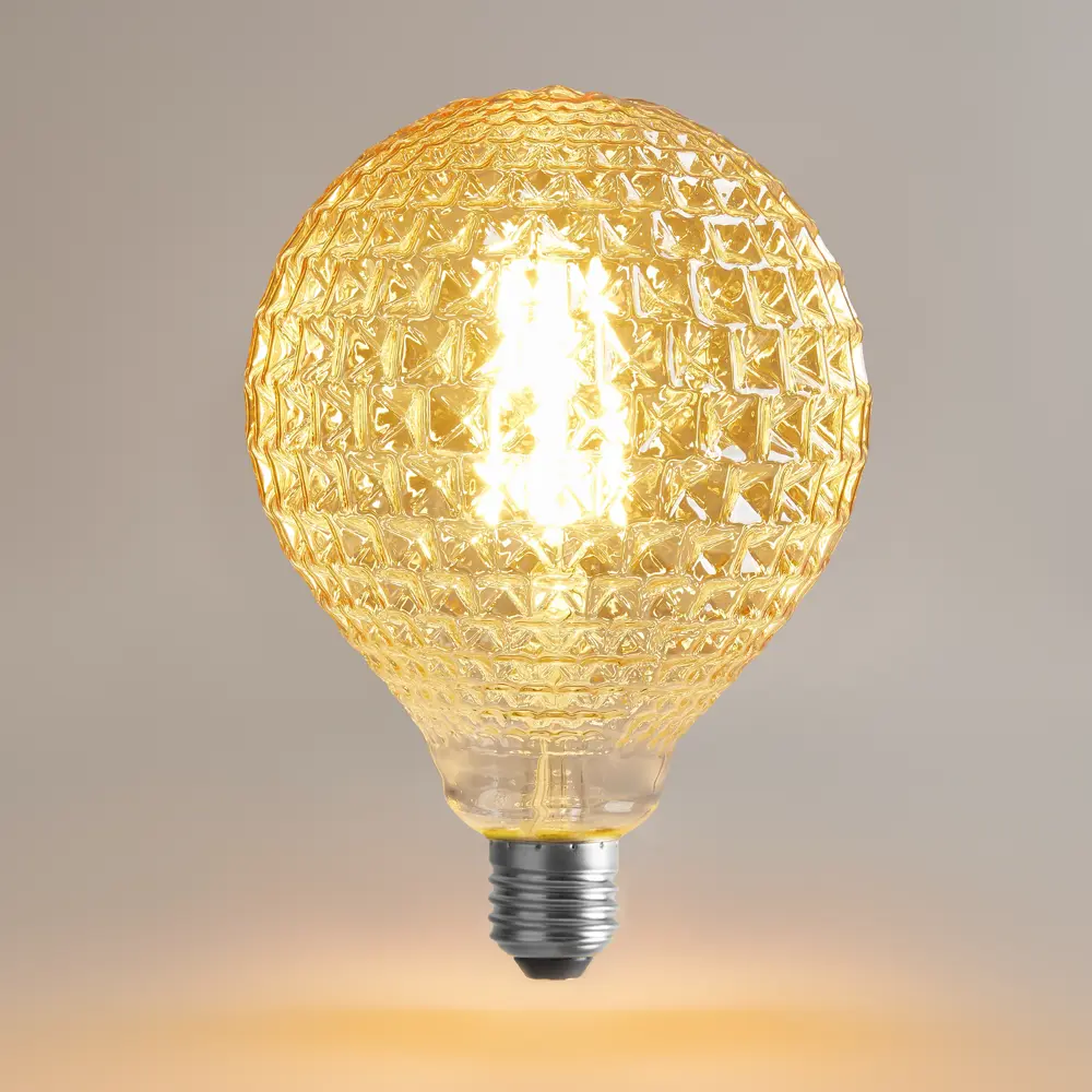 Фото 3 Лампочка светодиодная Voltega 8576 E27 220-240 В 4 Вт груша янтарная 440 Лм теплый белый свет Фото 3 Лампочка светодиодная Voltega 8576 E27 220-240 В 4 Вт груша янтарная 440 Лм теплый белый свет