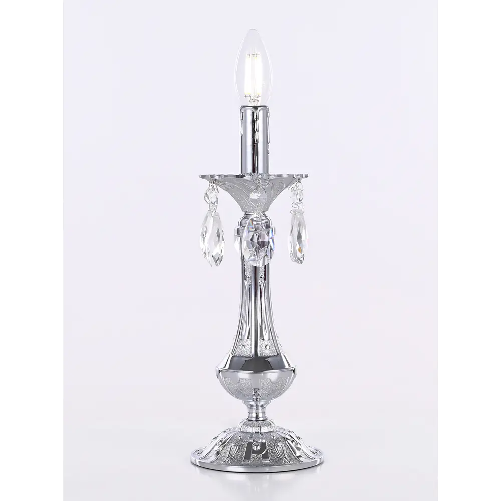 Фото 2 Настольная лампа Bohemia Al77 Al77100l.1-32.ni цвет серый/серебристый Фото 2 Настольная лампа Bohemia Al77 Al77100l.1-32.ni цвет серый/серебристый