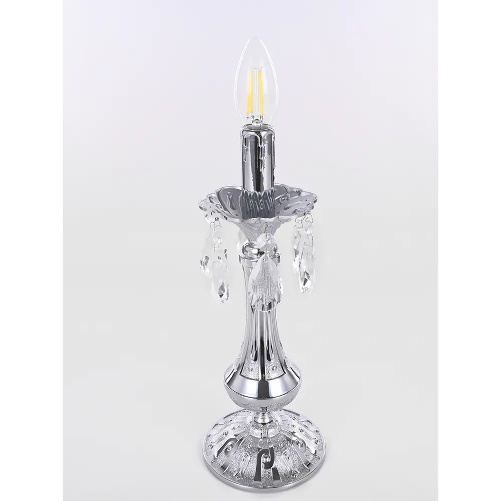 Фото 4 Настольная лампа Bohemia Al77 Al77100l.1-32.ni цвет серый/серебристый Фото 4 Настольная лампа Bohemia Al77 Al77100l.1-32.ni цвет серый/серебристый