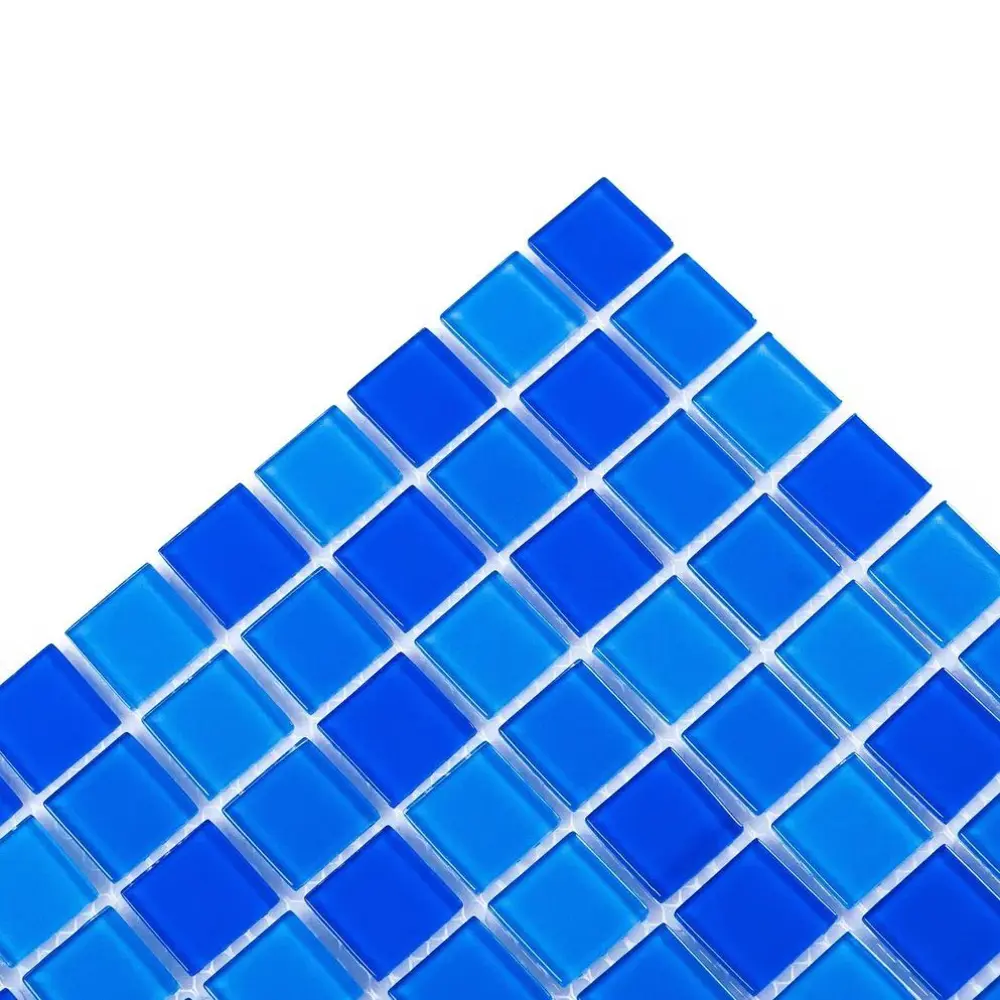 Фото 4 Мозаика стеклянная Керамоград Fa021.022.023_10 30x30 см цвет синий Фото 4 Мозаика стеклянная Керамоград Fa021.022.023_10 30x30 см цвет синий