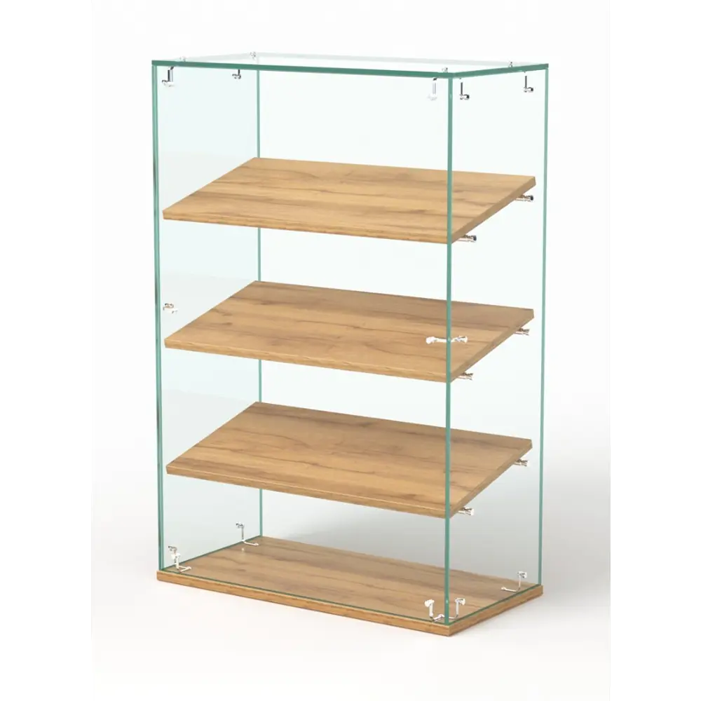 Фото Витрина Сладость №4-О-П для выпечки 600x900x30 см стекло цвет дуб золотистый Фото Витрина Сладость №4-О-П для выпечки 600x900x30 см стекло цвет дуб золотистый