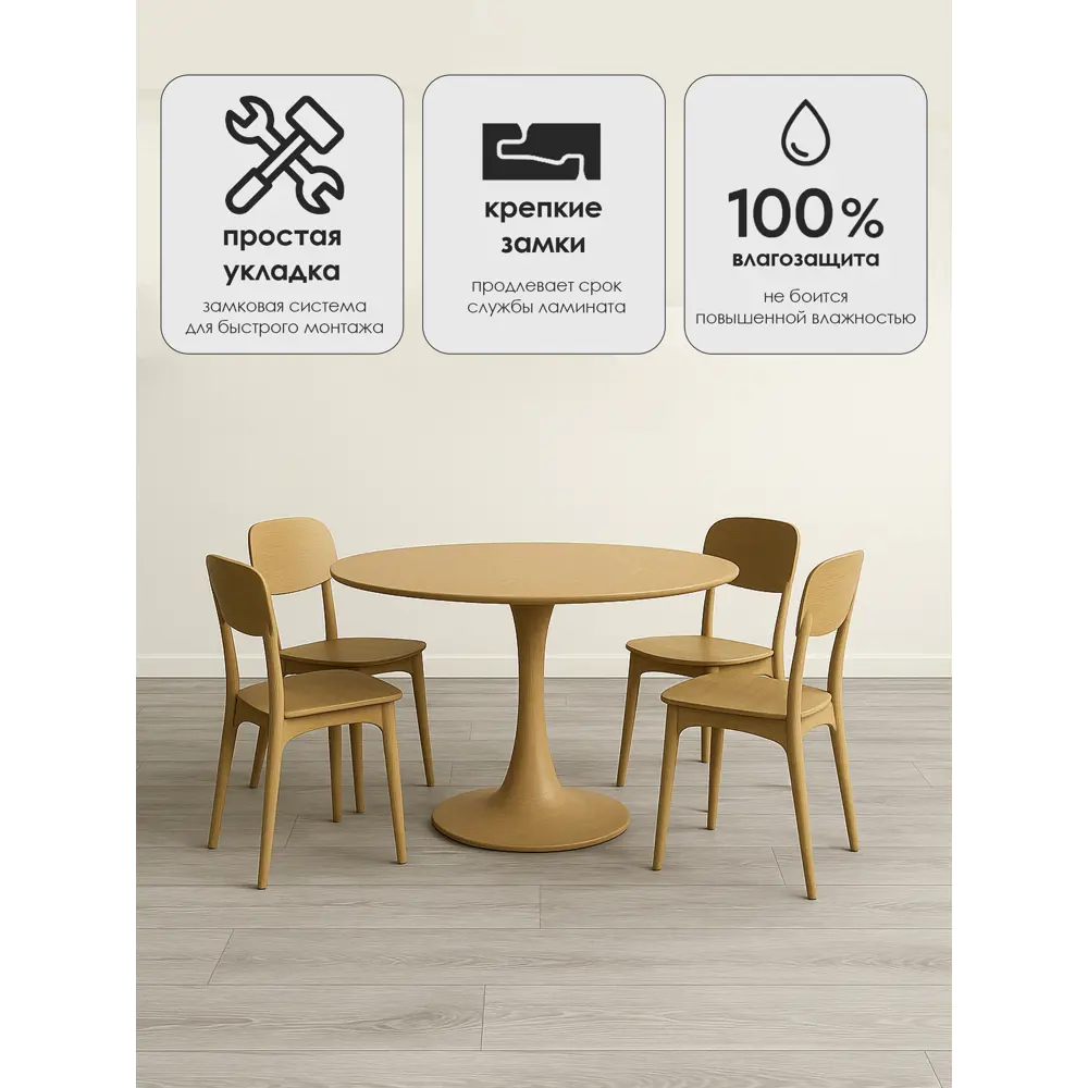 Фото 3 SPC плитка Bonkeel RC Funky PL Cruze 34 класс толщина 3.85 мм 1.903 м², цена за упаковку