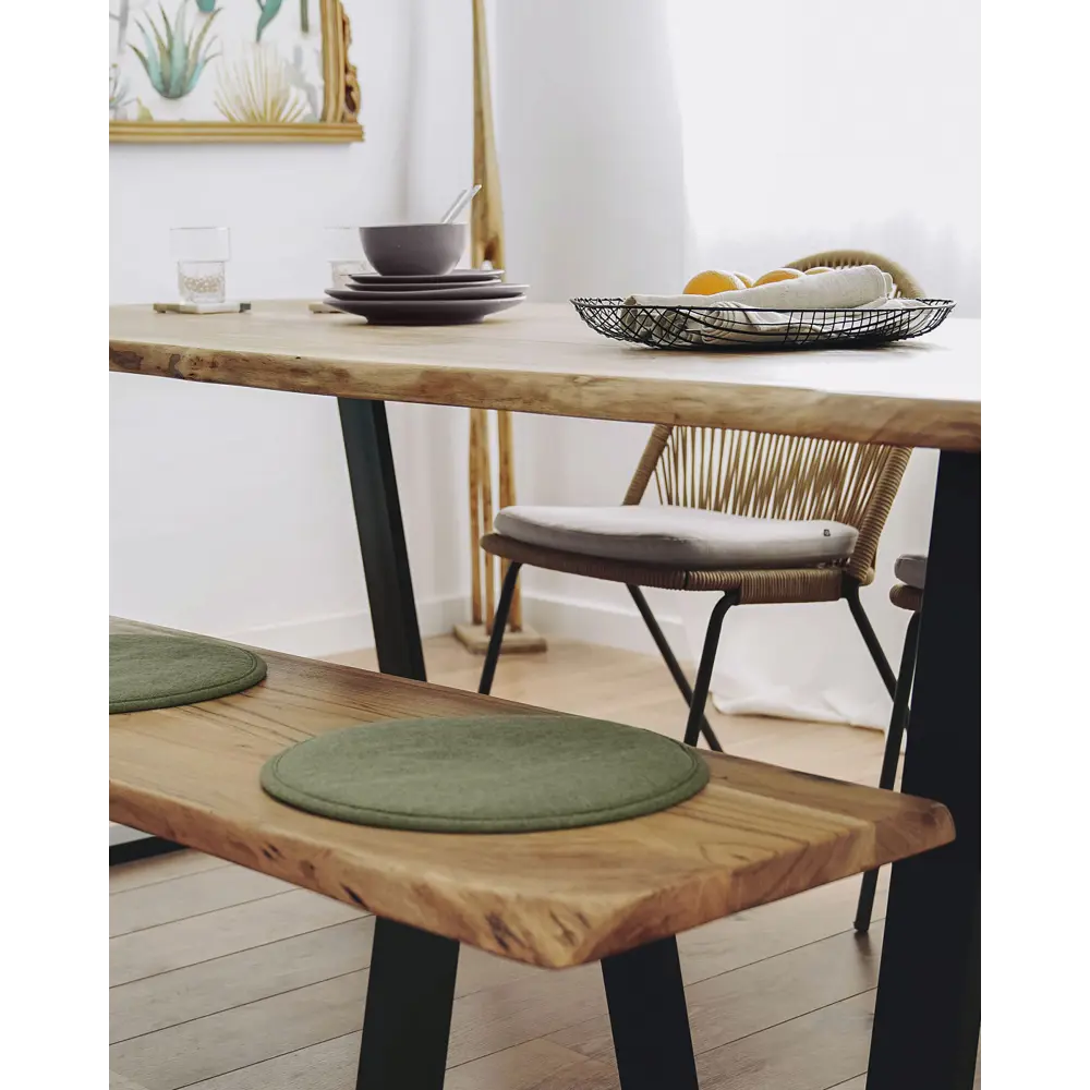 Фото 2 Подушка для стула La Forma D 35 см цвет зеленый