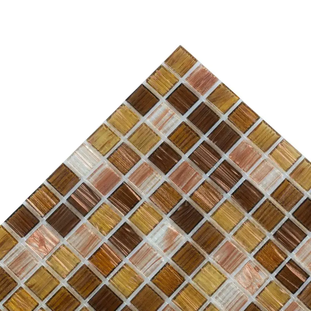 Фото 4 Мозаика стеклянная Керамоград Js13_40 31x31 см цвет коричневый