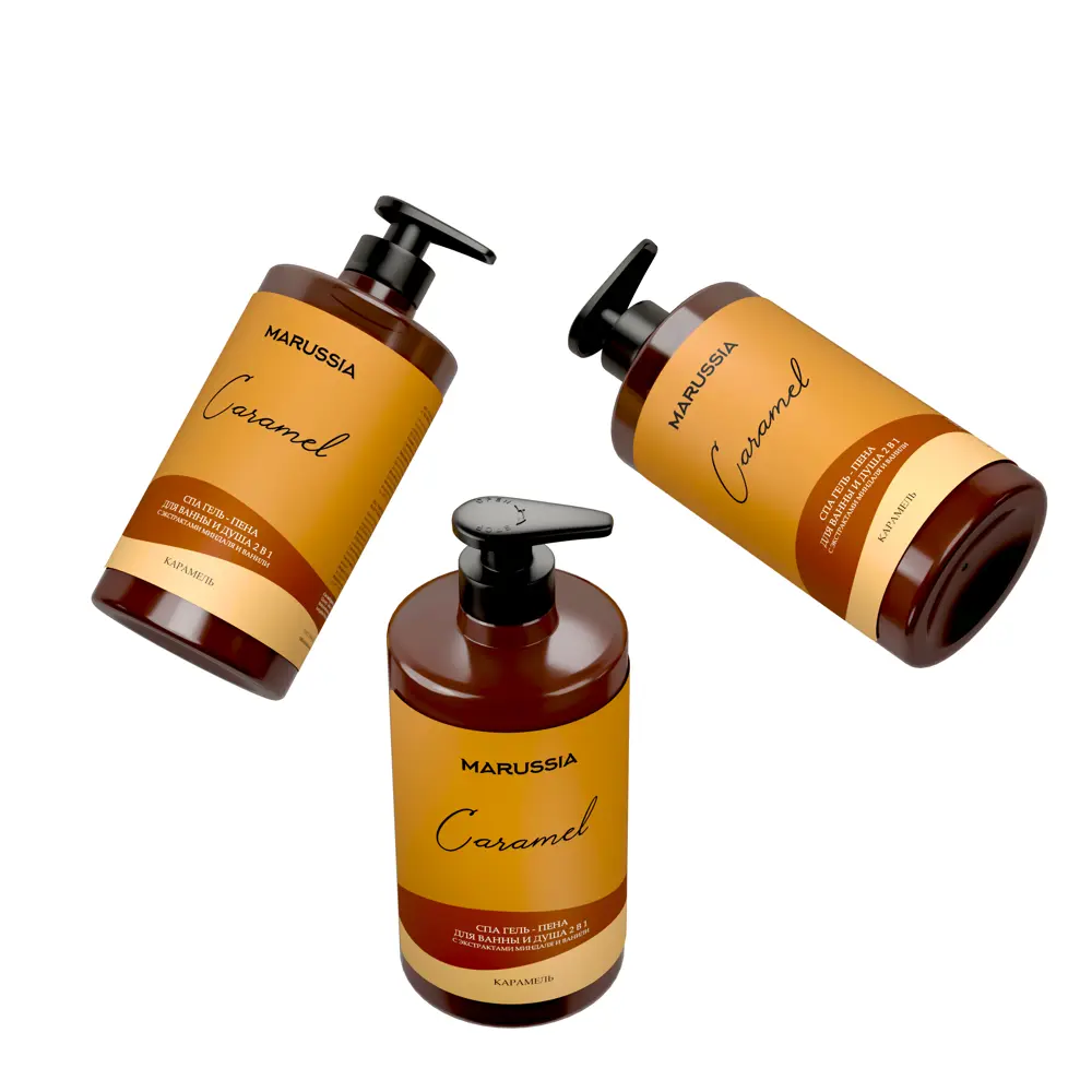 Фото 4 Гель-пена для душа и ванны Marussia Карамель женский/мужской 460 мл