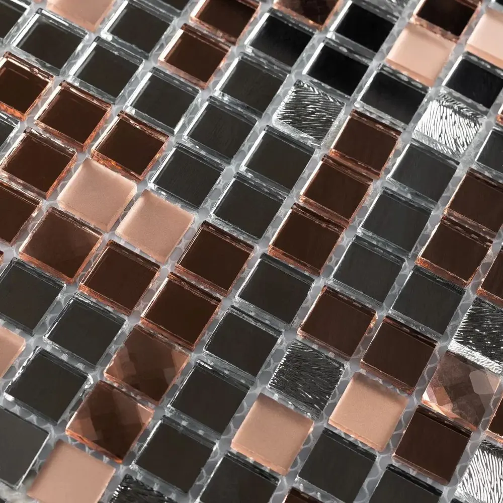 Фото 5 Мозаика стеклянная Керамоград А1504_20 30x30 см цвет серый/серебристый Фото 5 Мозаика стеклянная Керамоград А1504_20 30x30 см цвет серый/серебристый