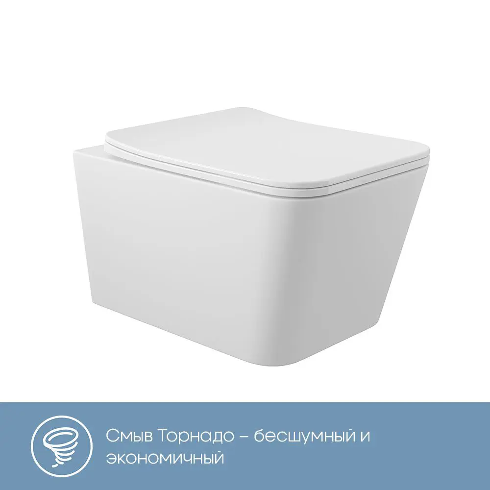 Фото 9 Инсталляция AM.PM I012711.0351 ErgoFit с клавишей слива ErgoFit M пластик гл/хром унитаз Long 52.5x34.5 Vortex Soft-Close матовый белый квадрат