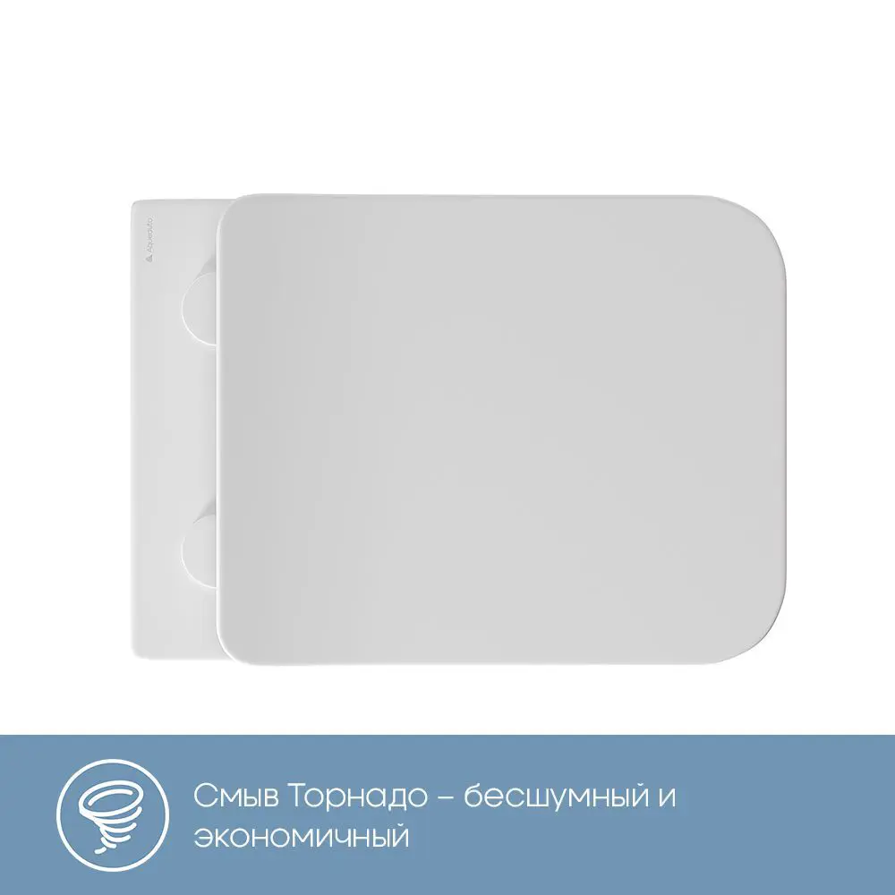 Фото 10 Инсталляция GROHE Solido 5 в 1 QuickFix с клавишей Arena Cosmopolitan (39702000) и унитаз Long 52.5x34.5 Vortex Soft-Close белый матовый квадрат