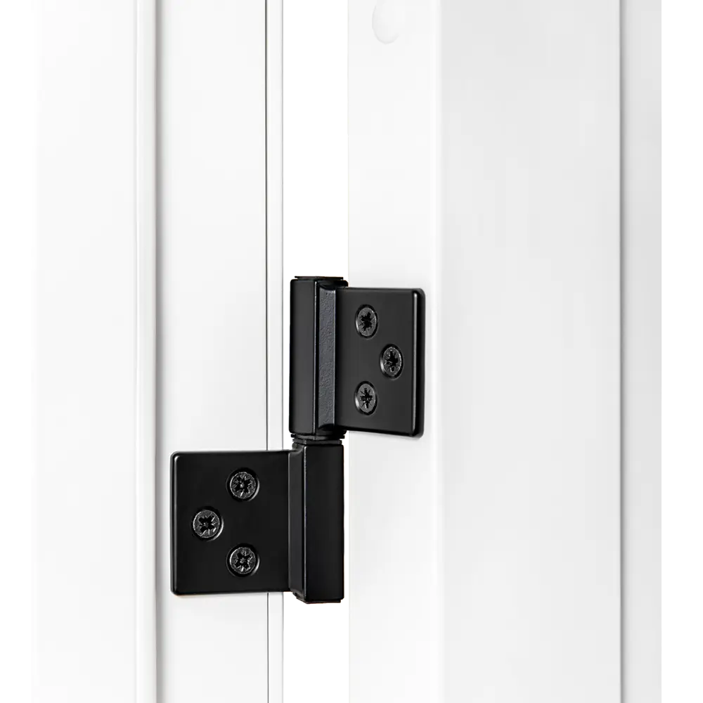 Фото 5 Дверь межкомнатная глухая Рица 80x230 см ПЭТ цвет белый с замком и петлями