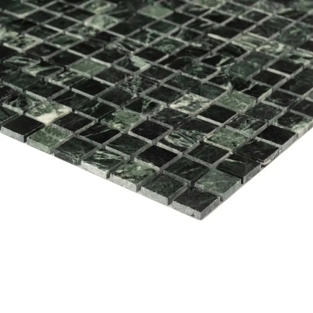 Фото 3 Мозаика стеклянная Керамоград Kg-25p_10 30x30 см цвет зеленый