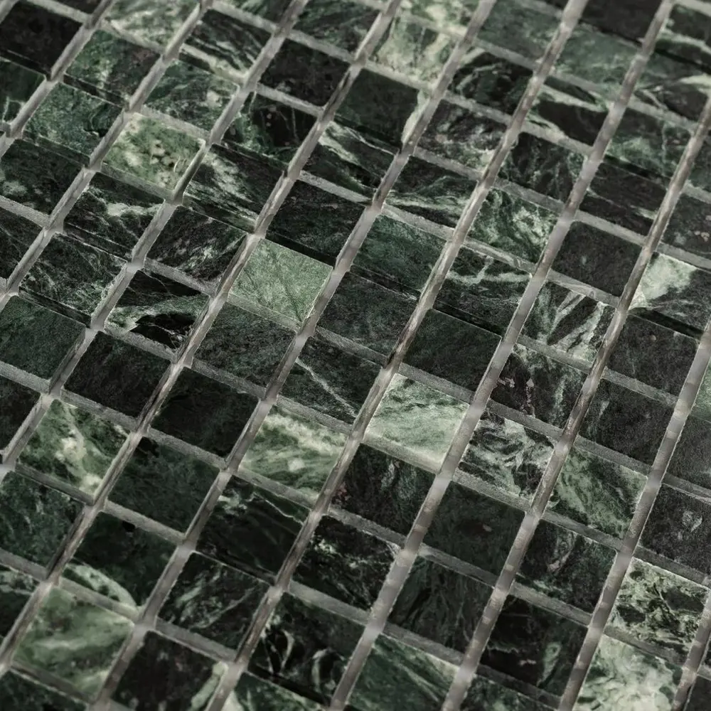 Фото 5 Мозаика стеклянная Керамоград Kg-25p_10 30x30 см цвет зеленый