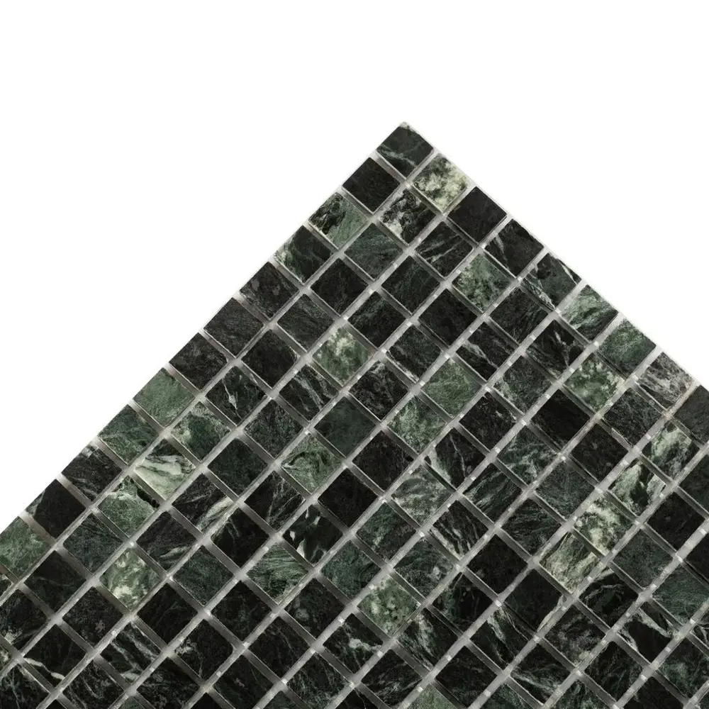 Фото 4 Мозаика стеклянная Керамоград Kg-25p_10 30x30 см цвет зеленый