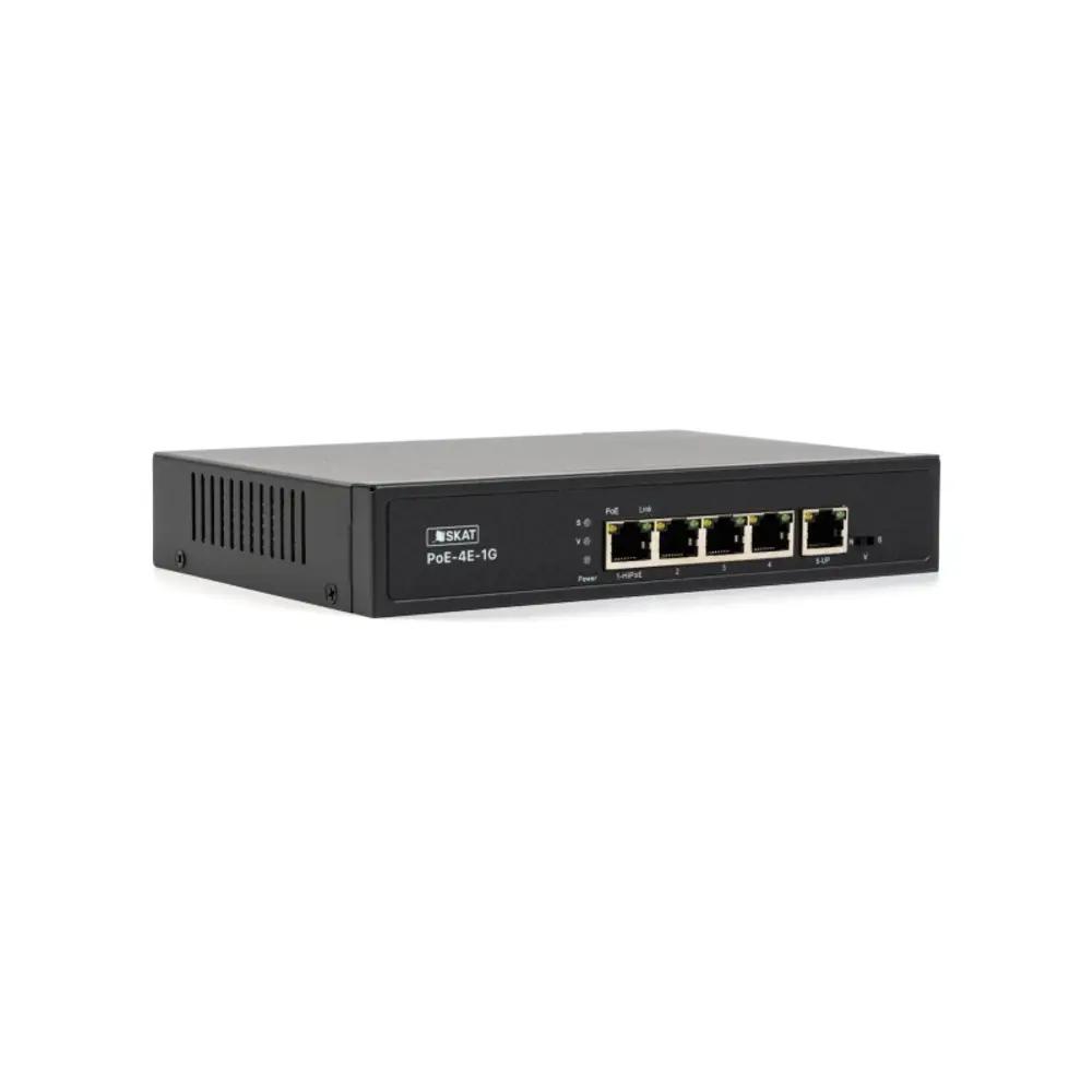 Фото 6 Коммутатор Бастион SKAT PoE-4E-1G PoE Plus 65Вт