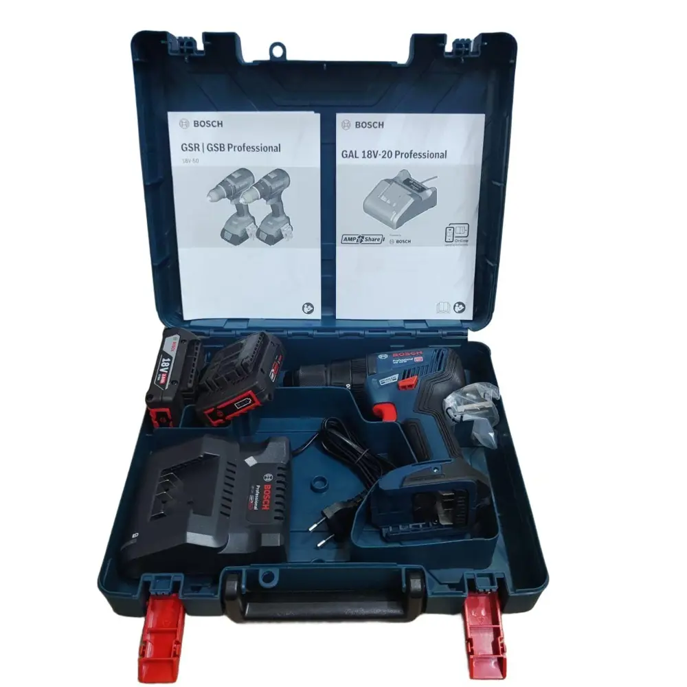 Фото 3 Дрель-шуруповерт аккумуляторная ударная бесщеточная Bosch Professional GSR 18V-50 06019H5020, 18 В Li-Ion 2x2 Ач