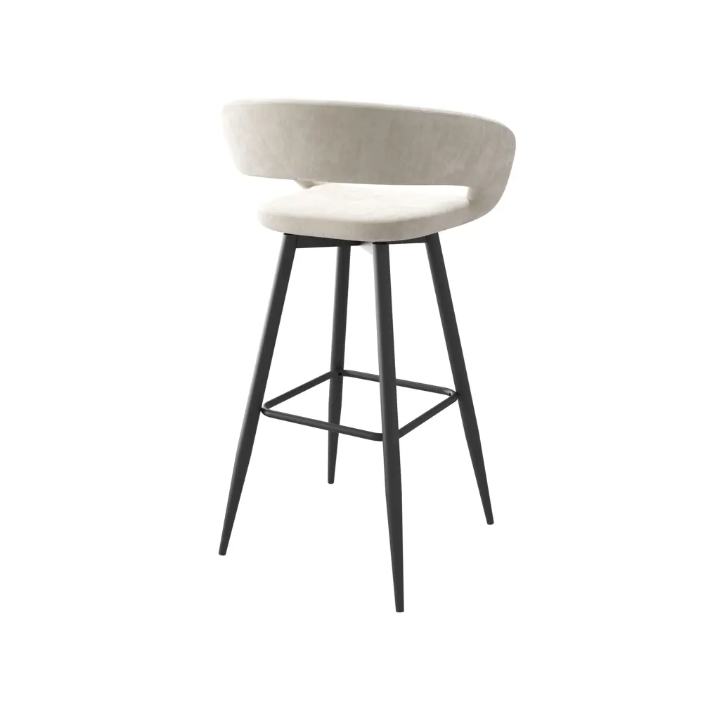Фото 2 Стул полубарный Mamadoma Стул барный 102199 55x86 см цвет черный/cream lux b03 Фото 2 Стул полубарный Mamadoma Стул барный 102199 55x86 см цвет черный/cream lux b03