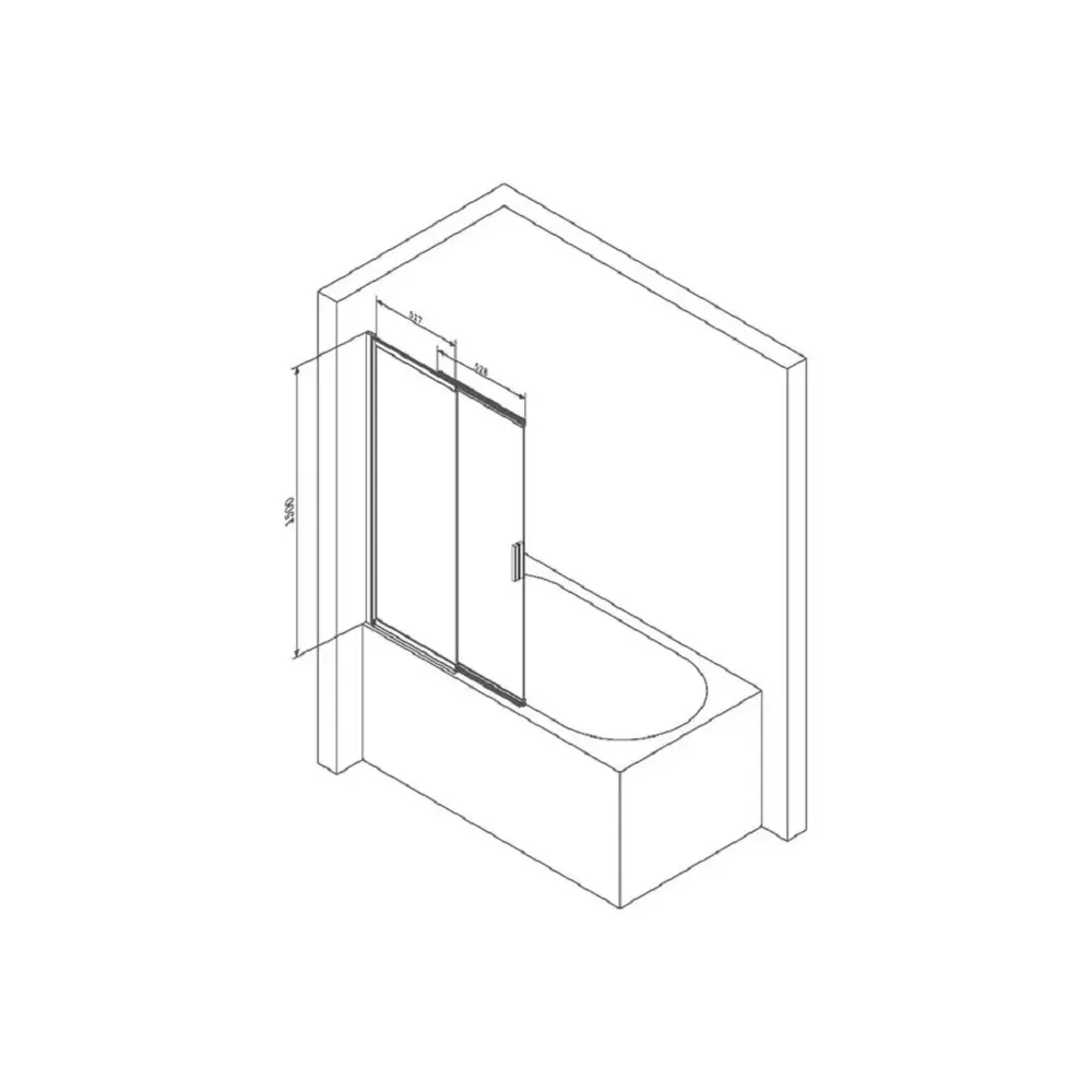 Фото 7 Ширма на ванну Am.pm Mood W74S-100PS-150MT стекло прозрачное, профиль матовый цвет хром Фото 7 Ширма на ванну Am.pm Mood W74S-100PS-150MT стекло прозрачное, профиль матовый цвет хром