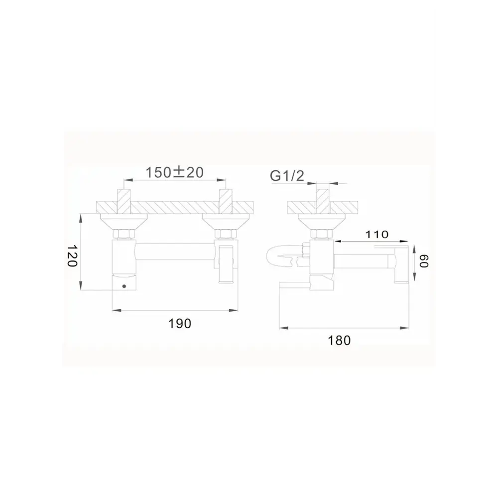 Фото 4 Набор для подключения гигиенического душа D-lin D180202-J цвет золото