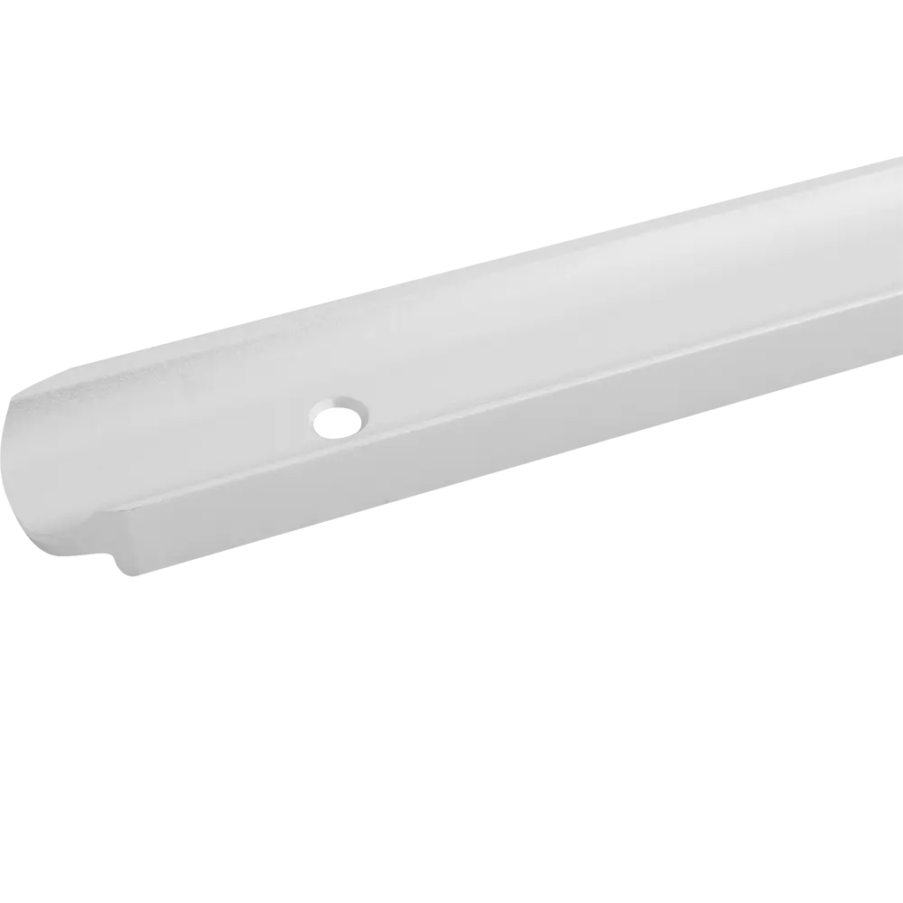 Фото Планка угловая U-образная R9 60x2.8 см для столешницы 2.8 см цвет матовый хром Фото Планка угловая U-образная R9 60x2.8 см для столешницы 2.8 см цвет матовый хром