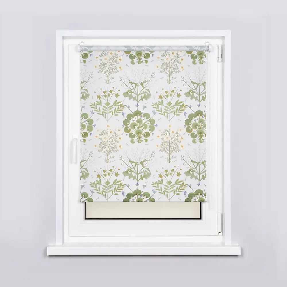 Фото 2 Рулонная штора Franc gardiner Зеленый чай 70x160 см цвет зеленый