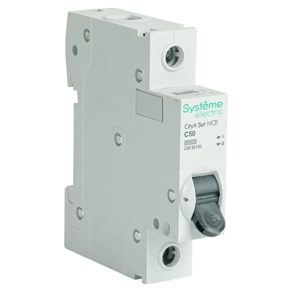 Фото Автоматический выключатель Systeme Electric City9 Set C9F36150 1P С50 А 6 кА Фото Автоматический выключатель Systeme Electric City9 Set C9F36150 1P С50 А 6 кА