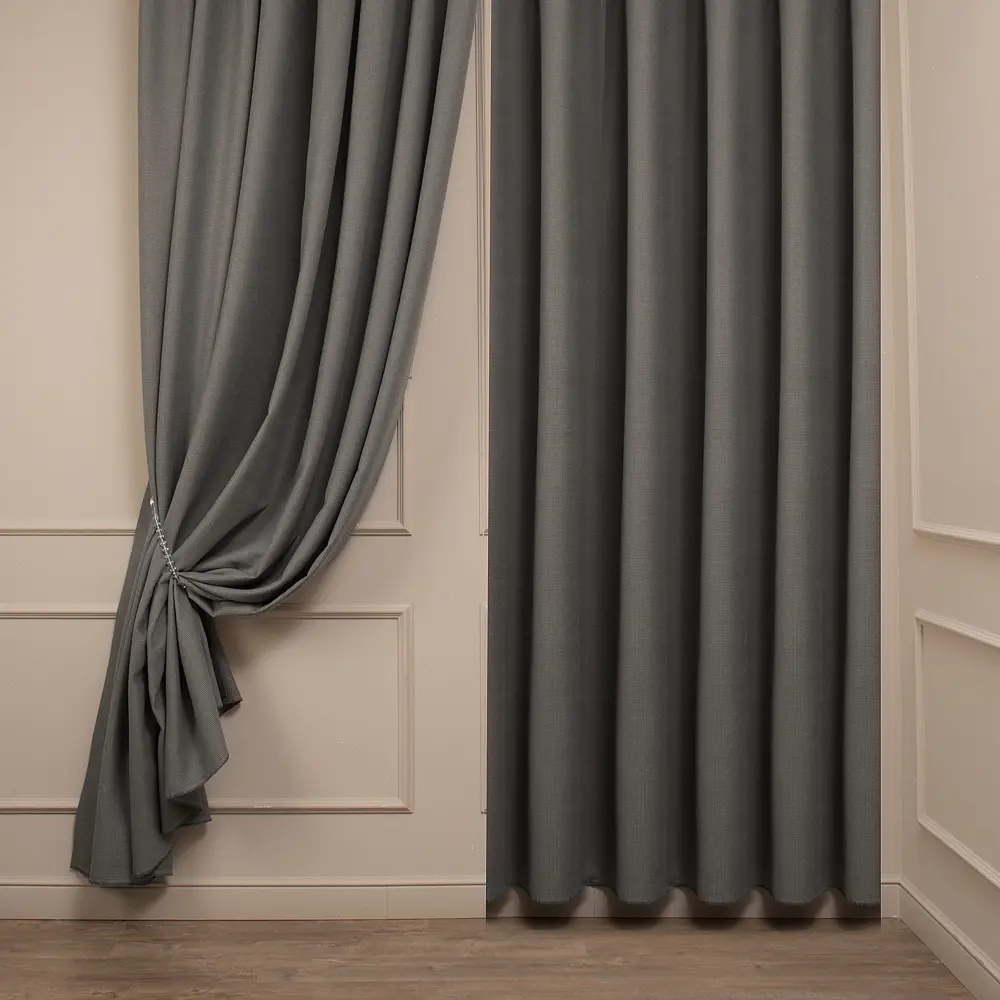 Фото Ткань на отрез 1 м/п Меланж Жаккард премиум вафельная ширина ткани 100 см цвет коричневый