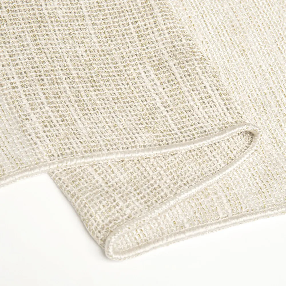 Фото 2 Ткань на отрез 1 м/п Меланж Hemp-01 Букле сетка ширина ткани 100 см цвет бежевый