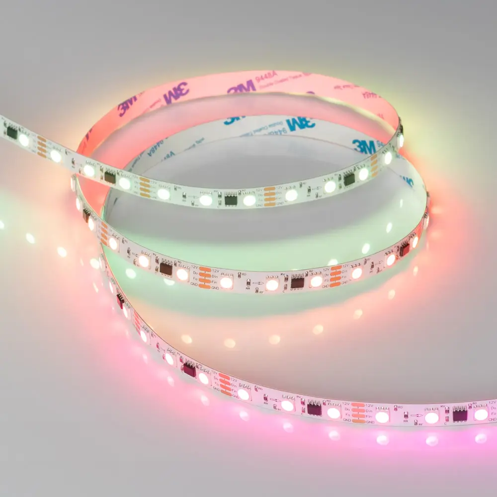 Фото 2 Светодиодная лента Arlight 039179 60 диод/м 12 Вт/м 12 В IP20 5 м изменение цвета rgb свет Фото 2 Светодиодная лента Arlight 039179 60 диод/м 12 Вт/м 12 В IP20 5 м изменение цвета rgb свет