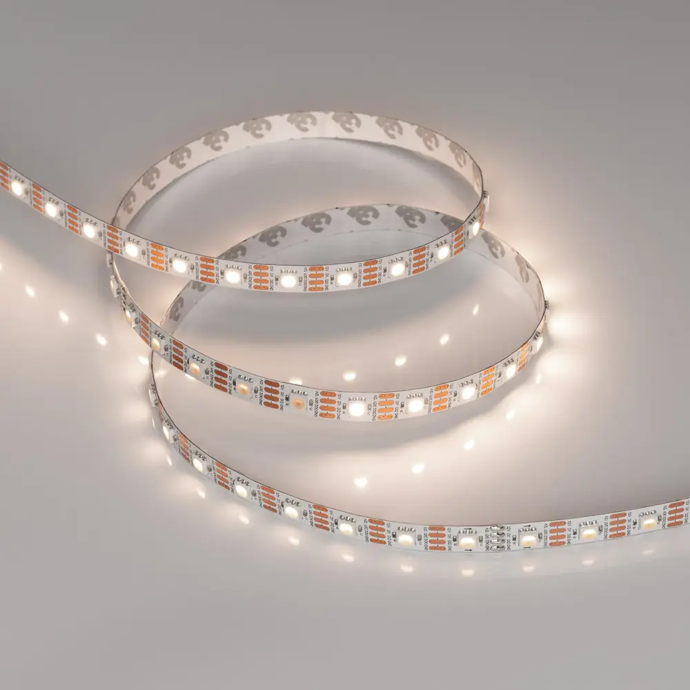 Фото Светодиодная лента Arlight 037828 60 диод/м 9.3 Вт/м 12 В IP20 5 м нейтральный белый свет