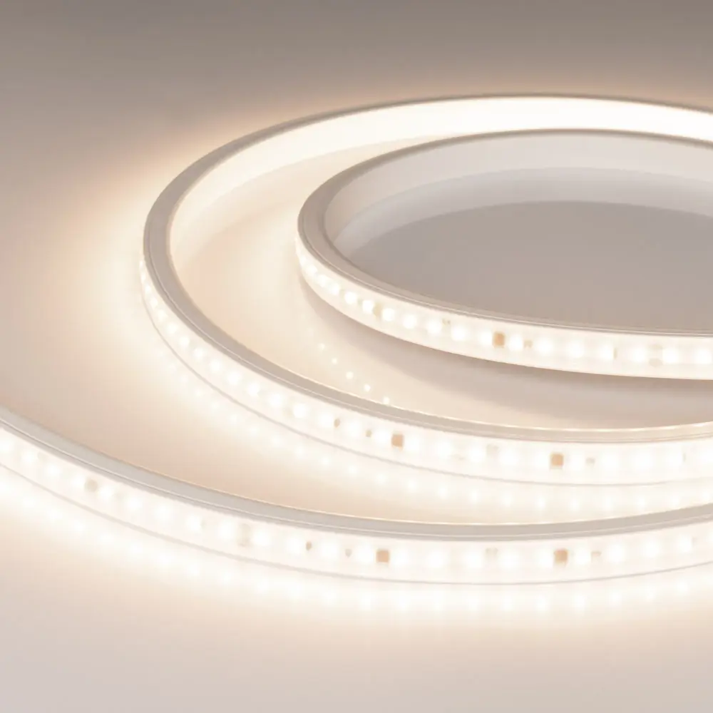 Фото Светодиодная лента Arlight 054690 84 диод/м 14 Вт/м 220 В IP65 10 м нейтральный белый свет Фото Светодиодная лента Arlight 054690 84 диод/м 14 Вт/м 220 В IP65 10 м нейтральный белый свет