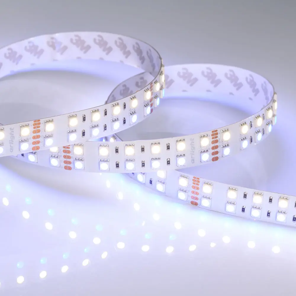 Фото 11 Светодиодная лента Arlight 018144(3) 144 диод/м 32 Вт/м 24 В IP20 5 м белый, изменение цвета rgb свет Фото 11 Светодиодная лента Arlight 018144(3) 144 диод/м 32 Вт/м 24 В IP20 5 м белый, изменение цвета rgb свет
