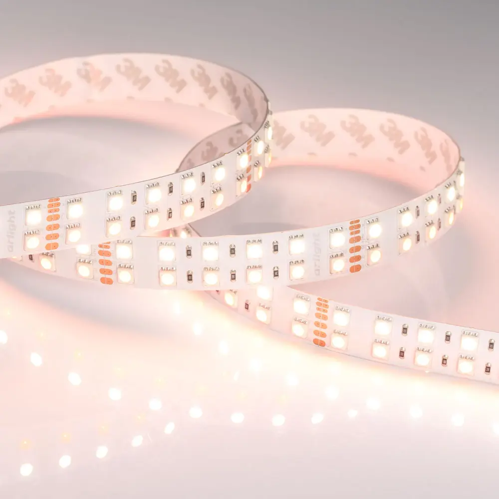 Фото 6 Светодиодная лента Arlight 018144(3) 144 диод/м 32 Вт/м 24 В IP20 5 м белый, изменение цвета rgb свет Фото 6 Светодиодная лента Arlight 018144(3) 144 диод/м 32 Вт/м 24 В IP20 5 м белый, изменение цвета rgb свет