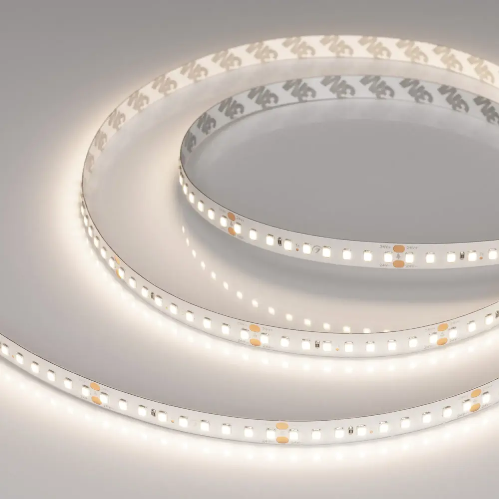 Фото 3 Светодиодная лента Arlight 036208 144 диод/м 7.7 Вт/м 24 В IP20 5 м нейтральный белый свет Фото 3 Светодиодная лента Arlight 036208 144 диод/м 7.7 Вт/м 24 В IP20 5 м нейтральный белый свет