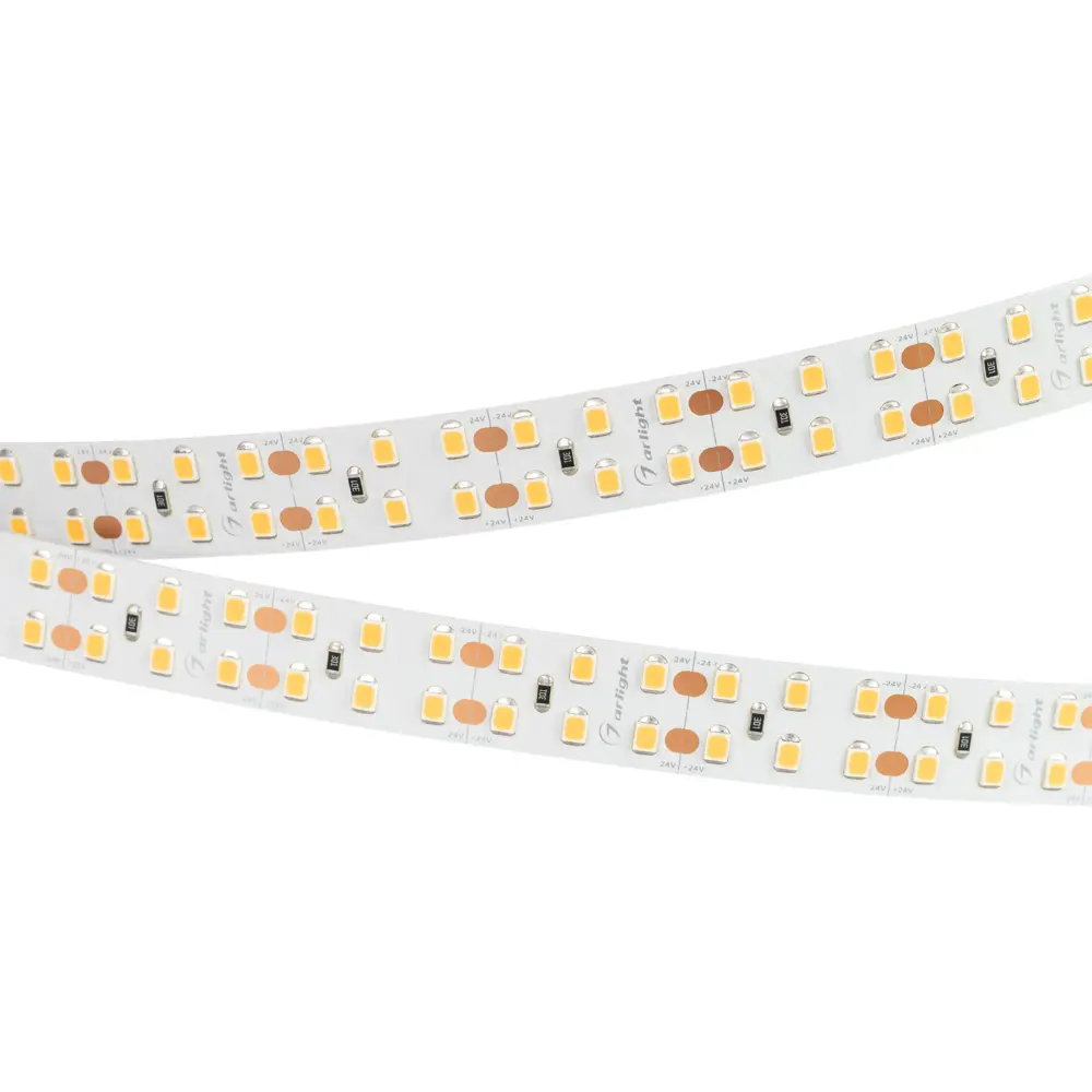 Фото 5 Светодиодная лента Arlight 021449(2) SMD 2835 240 диод/16 Вт/м 24 В IP20 5 м белый свет