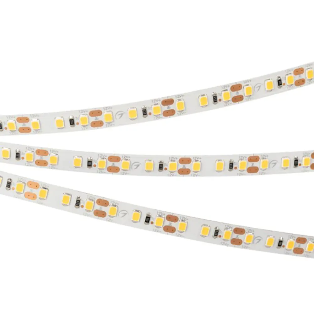 Фото 6 Светодиодная лента Arlight 024116 2 SMD 2835 120 диод/8.40 Вт/м 12 В IP20 5 м теплый белый свет Фото 6 Светодиодная лента Arlight 024116 2 SMD 2835 120 диод/8.40 Вт/м 12 В IP20 5 м теплый белый свет